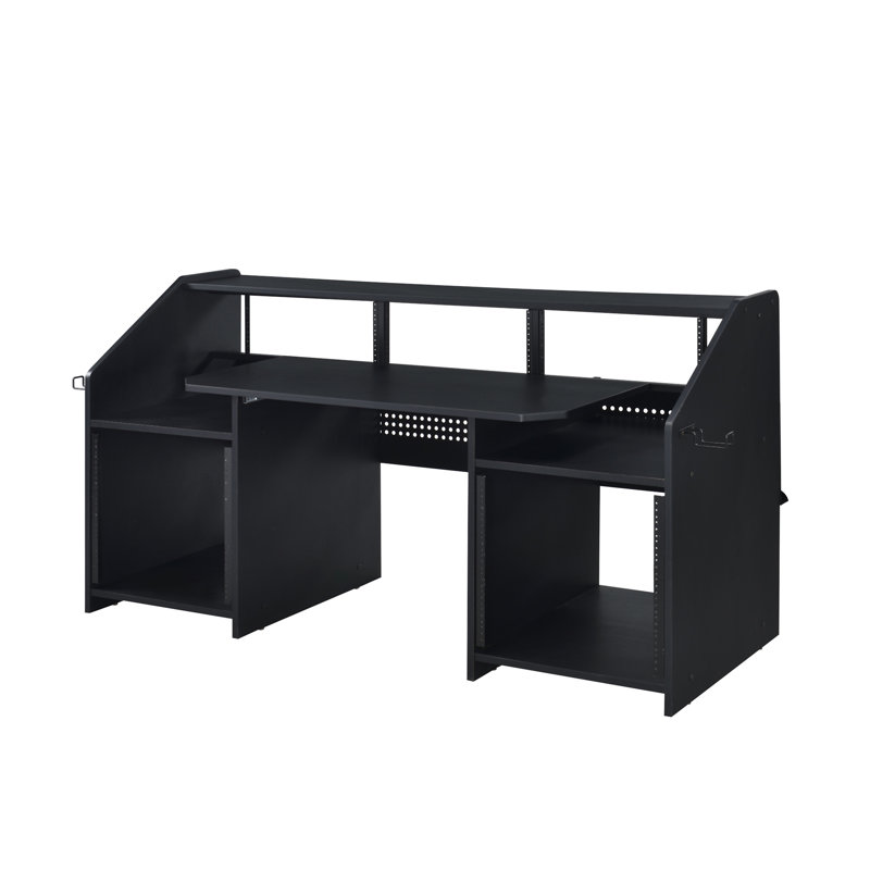 Bureau de musique Annette à finition noire (sans la chaise de bureau), Noir