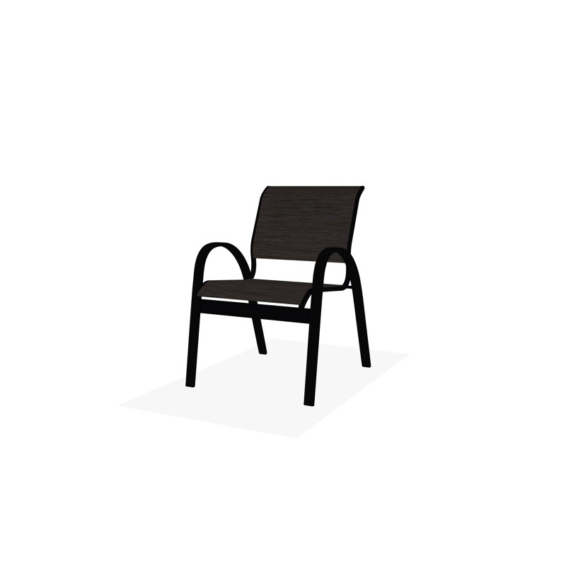 Aruba II Outdoor Dining Chair, James, Black