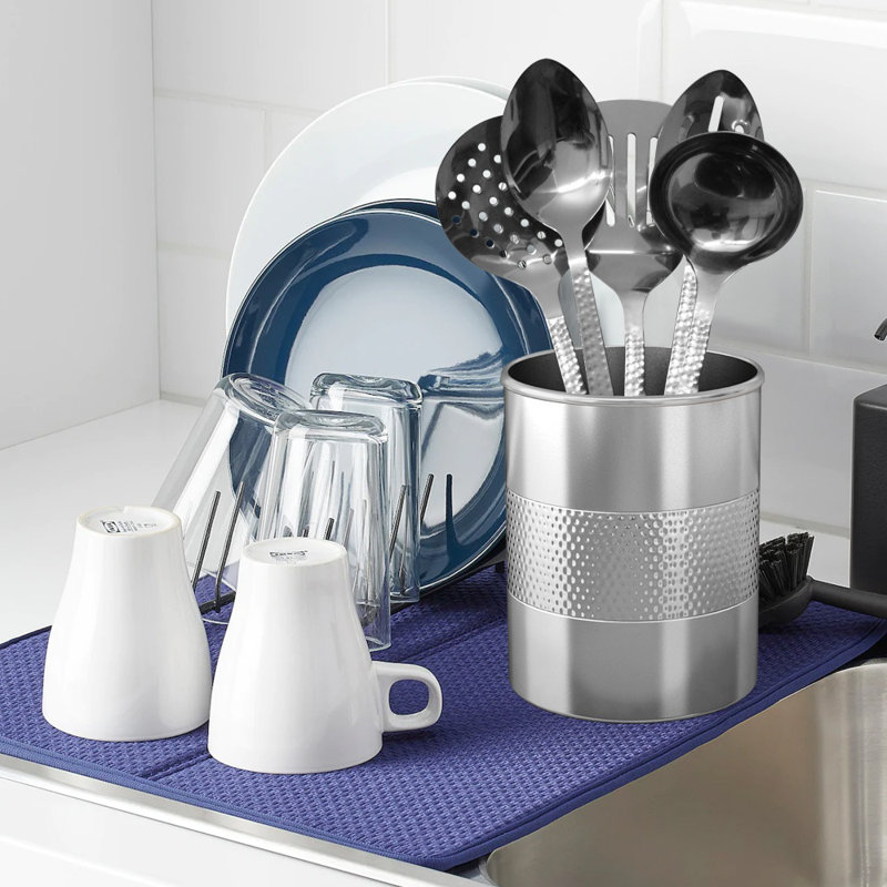 Porte-ustensiles, organisateur de comptoir de cuisine en acier inoxydable