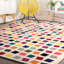 Tapis multicolore / jaune / bleu / rose Baynard-25255215