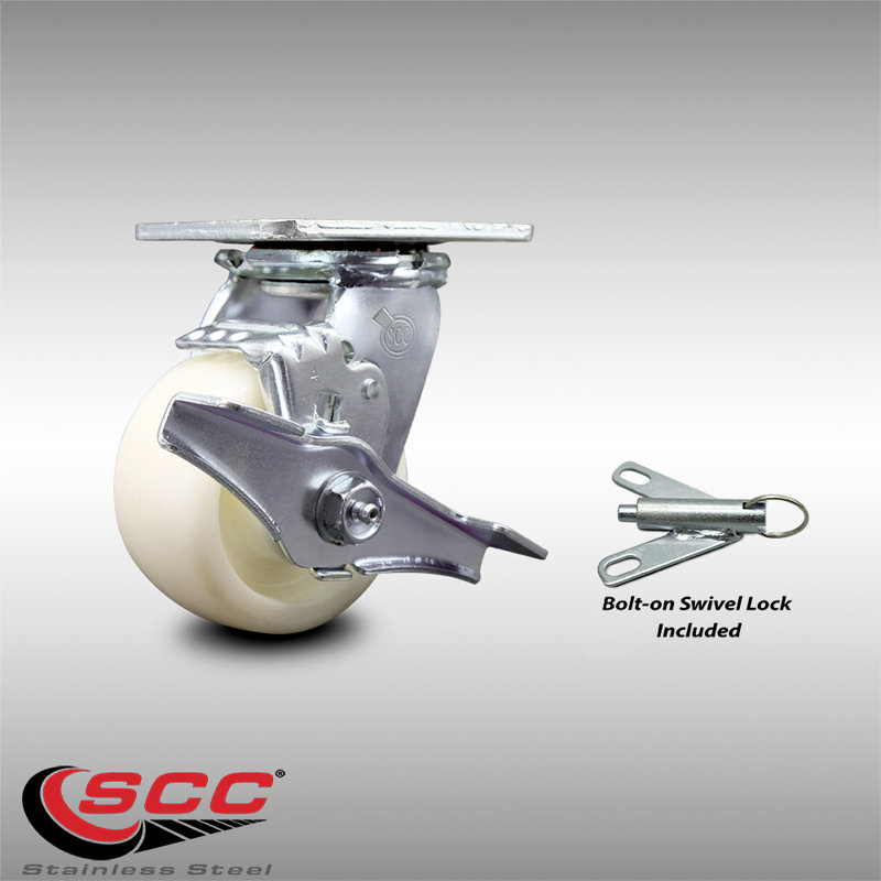 Stainless Steel Nylon Caster