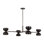 Sean Lavin Shanti 4-light extra large chandelier in natural brass finish