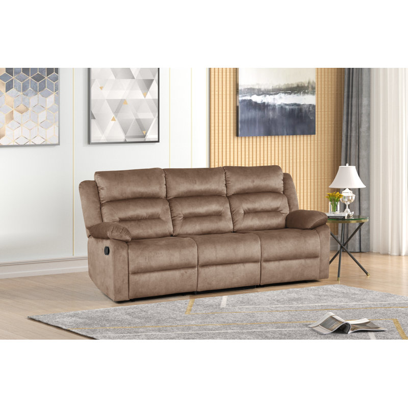 Octaviean Recliner, Manual, Tan Bronzing Fabric