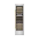 ZLINE Autograph 24 in. DuraSnow 100 Bottle Column Wine Cooler with Gold Accents