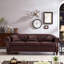 Salon Canapé Chesterfield classique capitonné en similicuir avec rangement