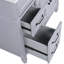 Meuble-lavabo 36 po avec lavabo, armoire de salle de bain avec tiroirs, cadre solide et panneau de fibres à densité moyenne, un paquet