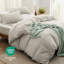  Ensemble de literie pour très grand lit avec drap-housse - Ensemble de literie extra doux en coton prélavé 4 pièces-106246519-106246515