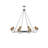 Derreberry 8 - Light Dimmable Wagon Wheel Chandelier