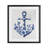 Toile Patterned Anchor Framed Print Under Glass, design by Lettered and Lined-1197949149-1197949151