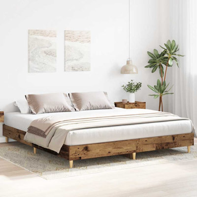 Bed Frame Without Mattress Engineered Wood