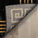 Well Woven Fairmont Huntington Glam Marble Abstract Black Gold Soft Rug