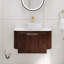 Meuble-lavabo mural rayé avec rebords incurvés pré-assemblés avec lavabo-2084533853-2084533843