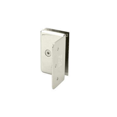 C1EE33A9977D4C8B85D47E9AF581E587 Preston Glass Clamp Beveled - Flange Mount - Polished Nickel