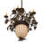 28" Wide Greenbriar Oak 9 Arm Chandelier