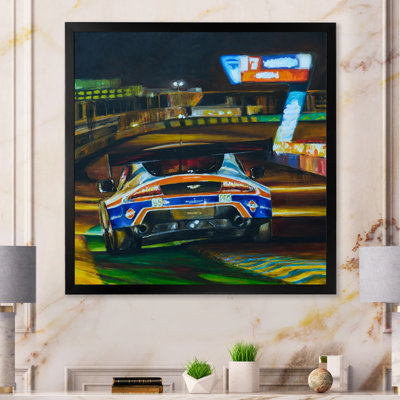 Concours de peinture de voiture de course - décoration murale nautique et côtière