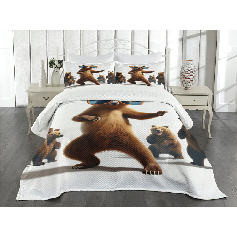 Polyester Coverlet, Queen Coverlet / Bedspread + 2 Standard Shams