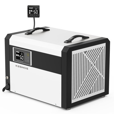 158 Pints Commercial Dehumidifier with Pump & 24-Hour Timer,for 7,500 Sq. Ft.,With Remote Control,for Basements, Crawl Spaces & Large Rooms