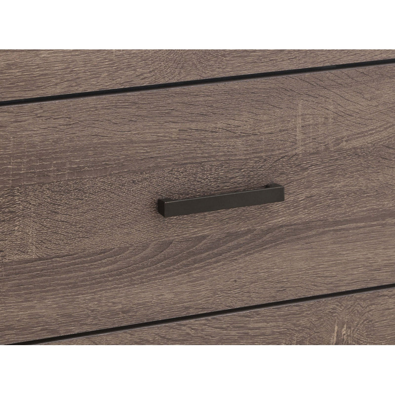 Commode 6 tiroirs Axat, Brun