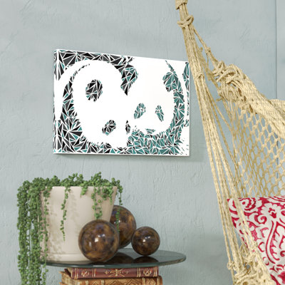 « panda couple », impression sur toile tendue