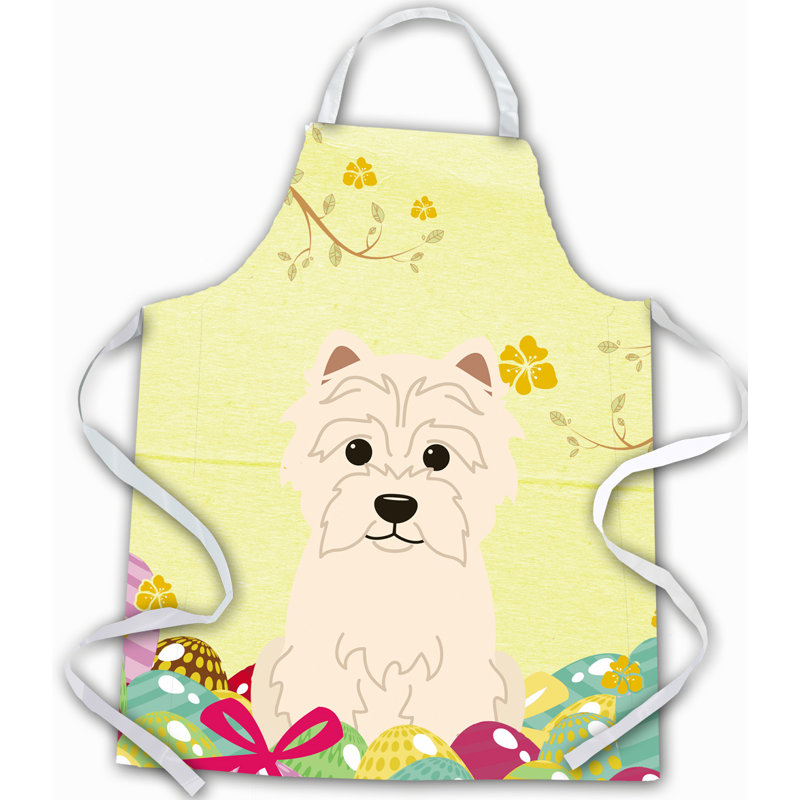 Tablier œufs de pâques, Jaune / crème, Westie