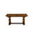 7 Piece Dining Table Set Consist of a Rectangle Dining Room Table with Removable Leaf and 6 Light Beige Linen Fabric Parson Chairs, Antique Walnut-677213871-677213869
