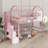 Metal Loft Bed With Roof Design And A Storage Box-1216363599