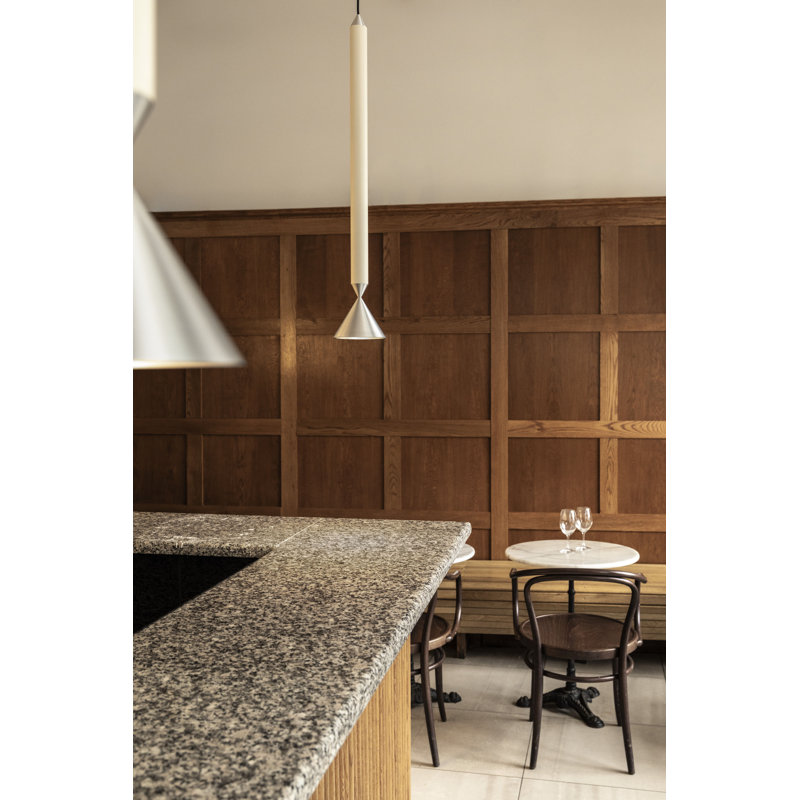 Apollo, 151" H x 4.92" W x 4.92" D, Turtledove/Aluminium