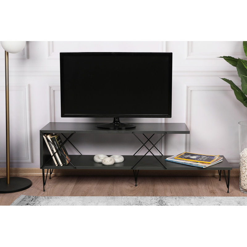 Doylestown Unfinished TV Stand for TVs up to 49", Anthracite