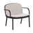 Coussin beige, structure noire est en rupture de stock