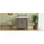 Meuble-lavabo vintage 31 po avec lavabo, armoire de salle de bain rustique avec portes à fermeture en douceur et tablette réglable, conception à profil courbé, pieds en bois d'hévéa, gris-2052282067