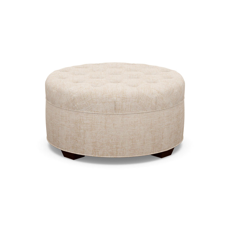 Round Ottoman, 9637-77, Walnut