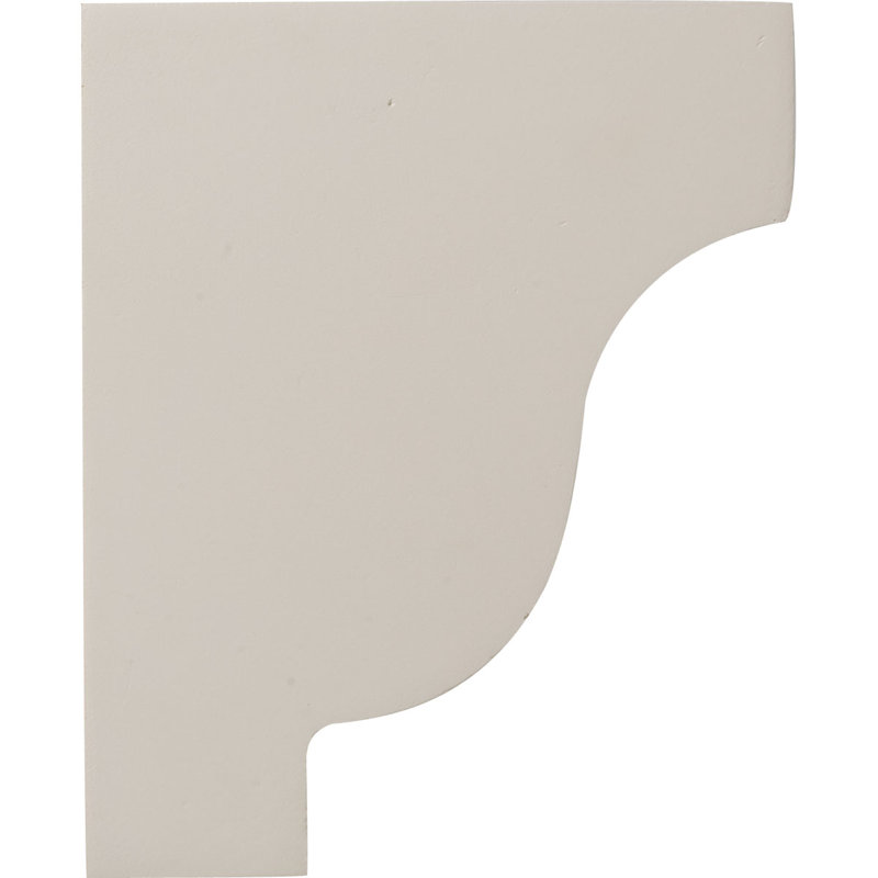 Primed Off-White Polyurethane Traditional Corbel, 7.25" Height