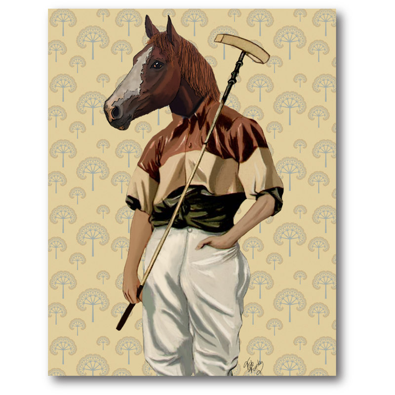 « polo cheval », reproduction d’art sur toile tendue