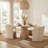 Round Solid Wood Dining Table