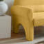 Jaune moderne avec somptueux rembourrage en laine d'agneau - construction et coussin lombaire pour la détente dans n'importe quelle pièce et conception polyvalente confortable-118574297