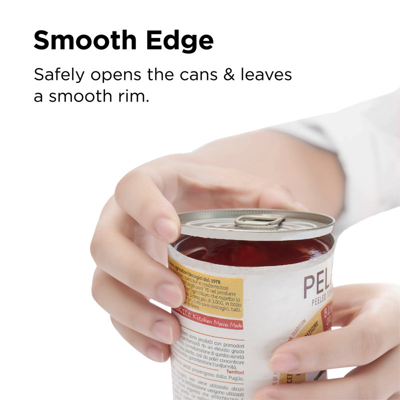 Marble White Battery Operated Electric Can Opener