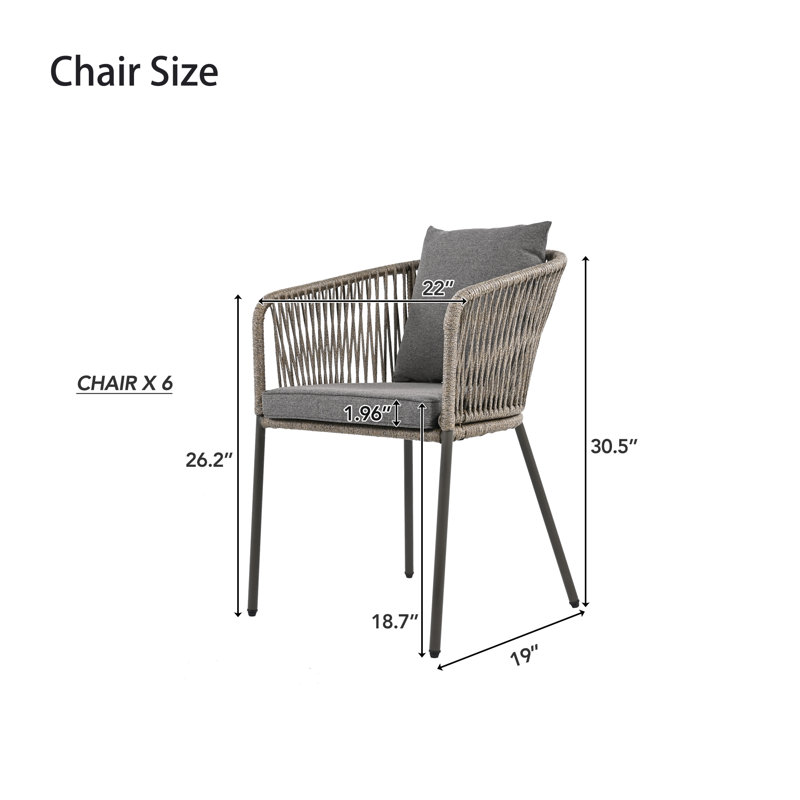 7 Piece Patio Dining Set
