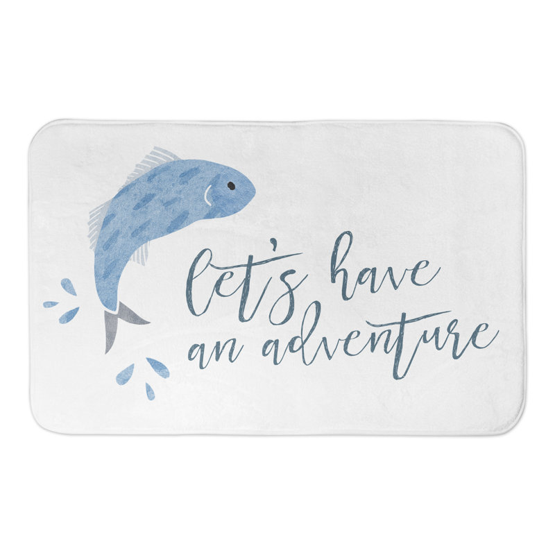 Tapis de bain Let''s Have An Adventure Fish