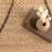 Calanthe Abstract Jute Area Rug for Dining Room Living Room, Natural/Brown-1436628321