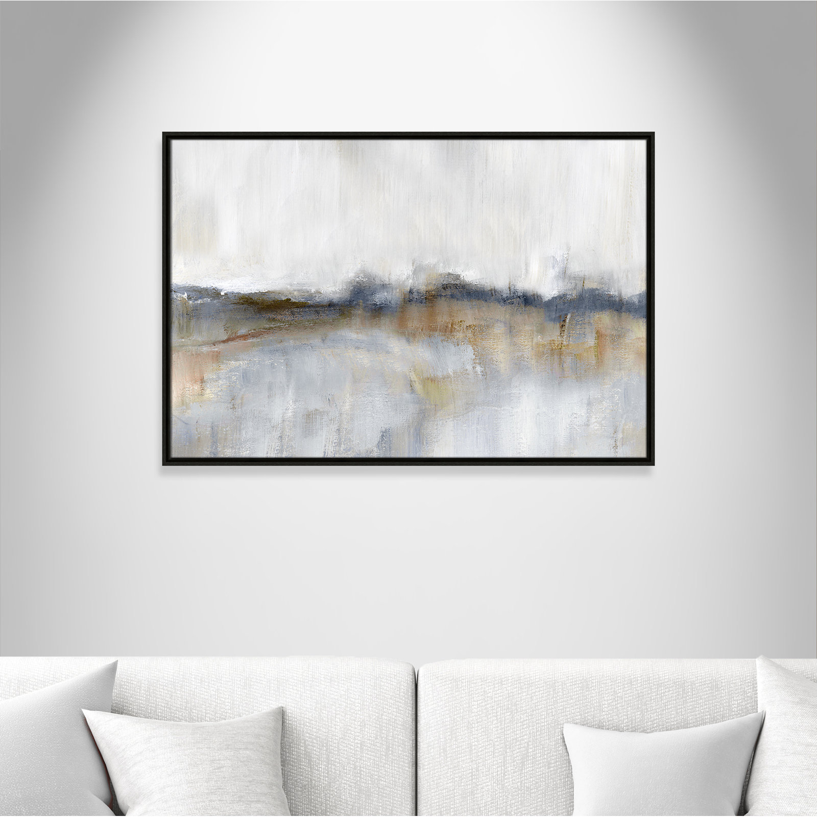 Autumnal Tide Print by Nan, 25.5" H x 37.5" W, Black