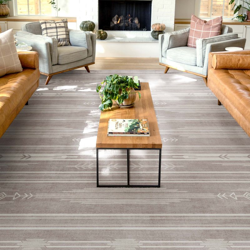 Tapis beige Kehr Bismarck, Rectangle 7 pi 7 po x 9 pi 10 po