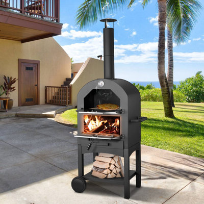 Blue Elephant Steel Free Standing Wood Burning Pizza Oven