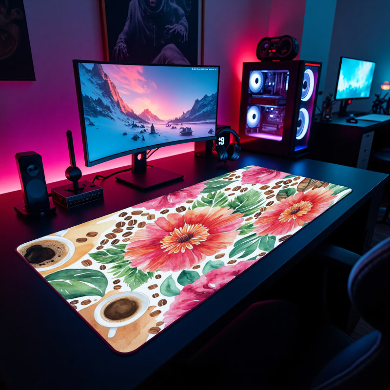 Polyester Desk Pad, 14.4x12.1