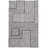 Elsbeth Geometric Hand Tufted Wool/Cotton Area Rug in Ivory/Black-318565589