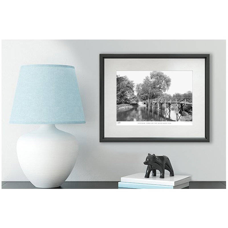 Fetcham, Ford On The River Mole 1928 by Francis Frith - Single Picture Frame Print, 60cm H x 80cm W x 2.3cm D