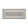 Double Border Machine Tufted Performance Light Gray/White Rug