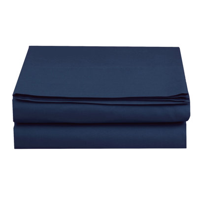 Soft Breathable Microfiber Percale Flat Sheet
