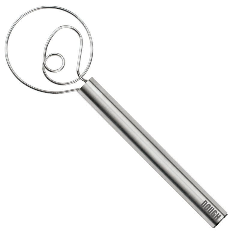 Stainless Steel 12" Dough Whisk for Baking