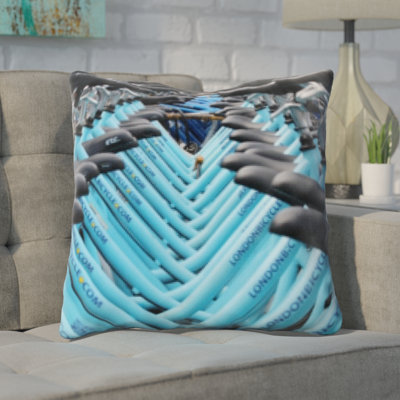 Coussin décoratif vélos de londres Guglielmo
