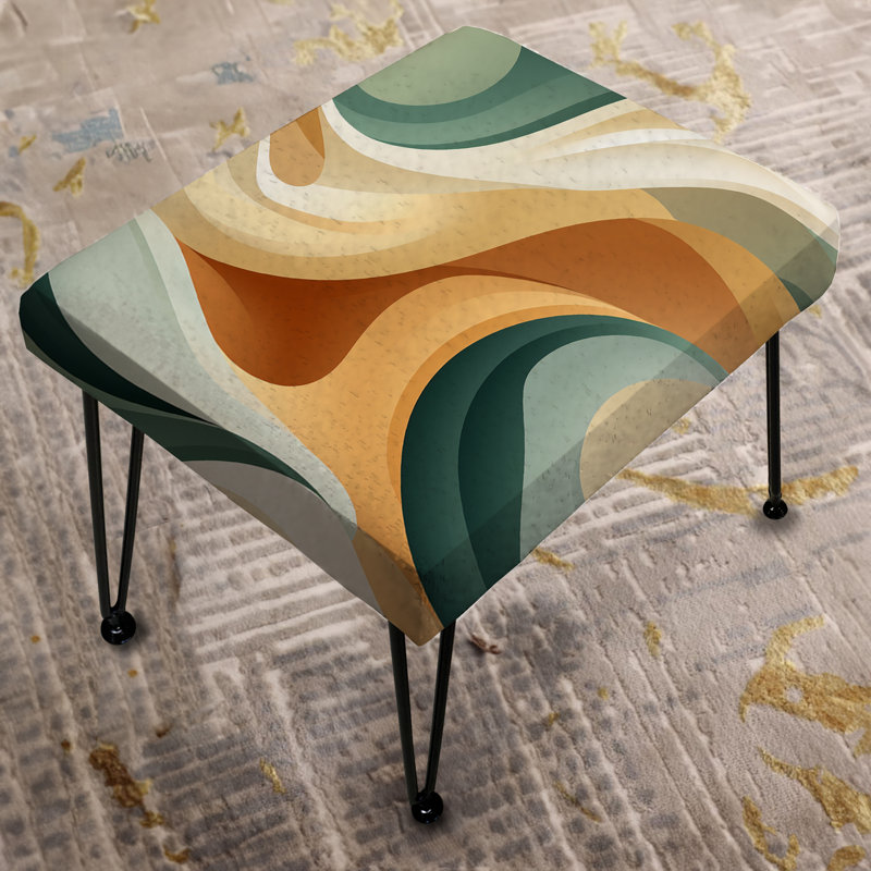 Zen Simplicity - Abstract Rectangle Ottoman